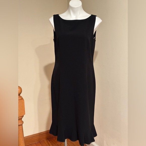 Grace Dresses & Skirts - GRACE Black Sleeveless Flare Dress Ruffles Zipper Closure In Back Sz 12